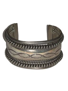 Sterling Bracelet - Created by Renown Navajo Silversmith Nora Tahe